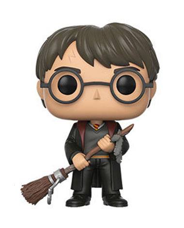 Harry Potter Funko POP! Movies Vinyl Figure - Harry with Firebolt & Feather