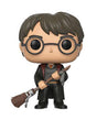 Harry Potter Funko POP! Movies Vinyl Figure - Harry with Firebolt & Feather