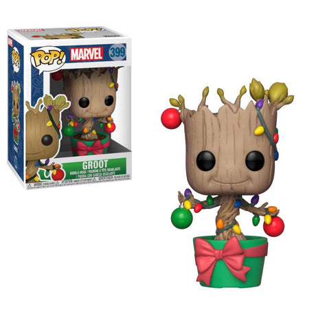 Funko Pop! Marvel Comics - Holiday Groot (Lights & Ornaments), 9 cm