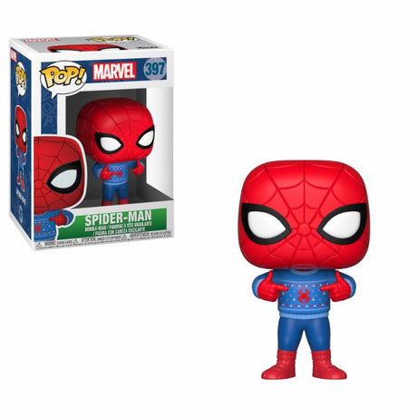 Marvel Holiday Spider-Man Funko POP! in Ugly Sweater - 9 cm
