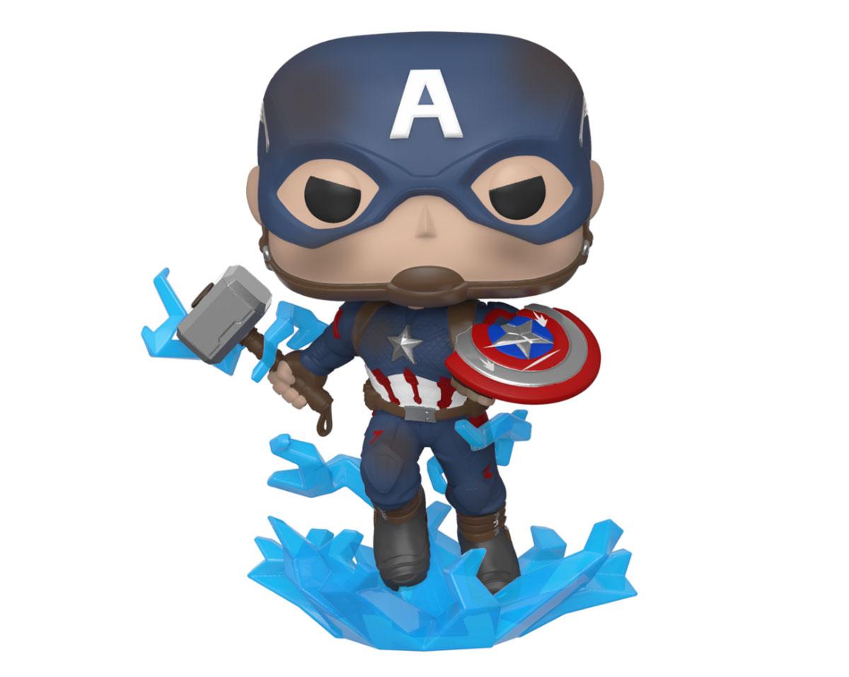 Funko Pop! Avengers: Endgame - Captain America Vinyl Figure with Broken Shield & Mjölnir