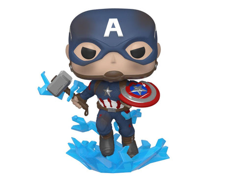 Funko Pop! Avengers: Endgame - Captain America Vinyl Figure with Broken Shield & Mjölnir
