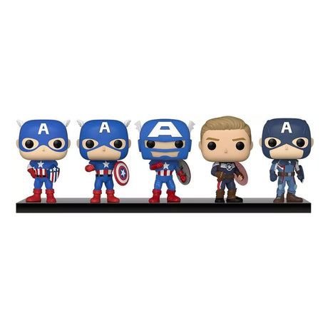 Marvel: Year of the Shield Funko POP! Vinyl - Captain America 5-Pack