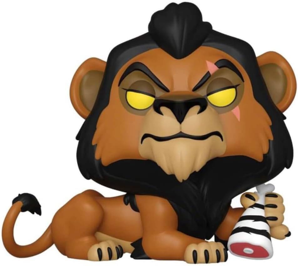 Lion King POP! Disney: Scar with Meat Vinyl Figure, 9 cm