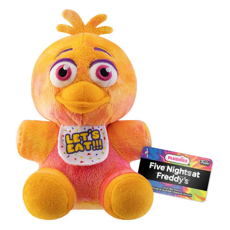 Five Nights at Freddy's (FNAF) Tie-Dye Chica Plush Figure, 18 cm