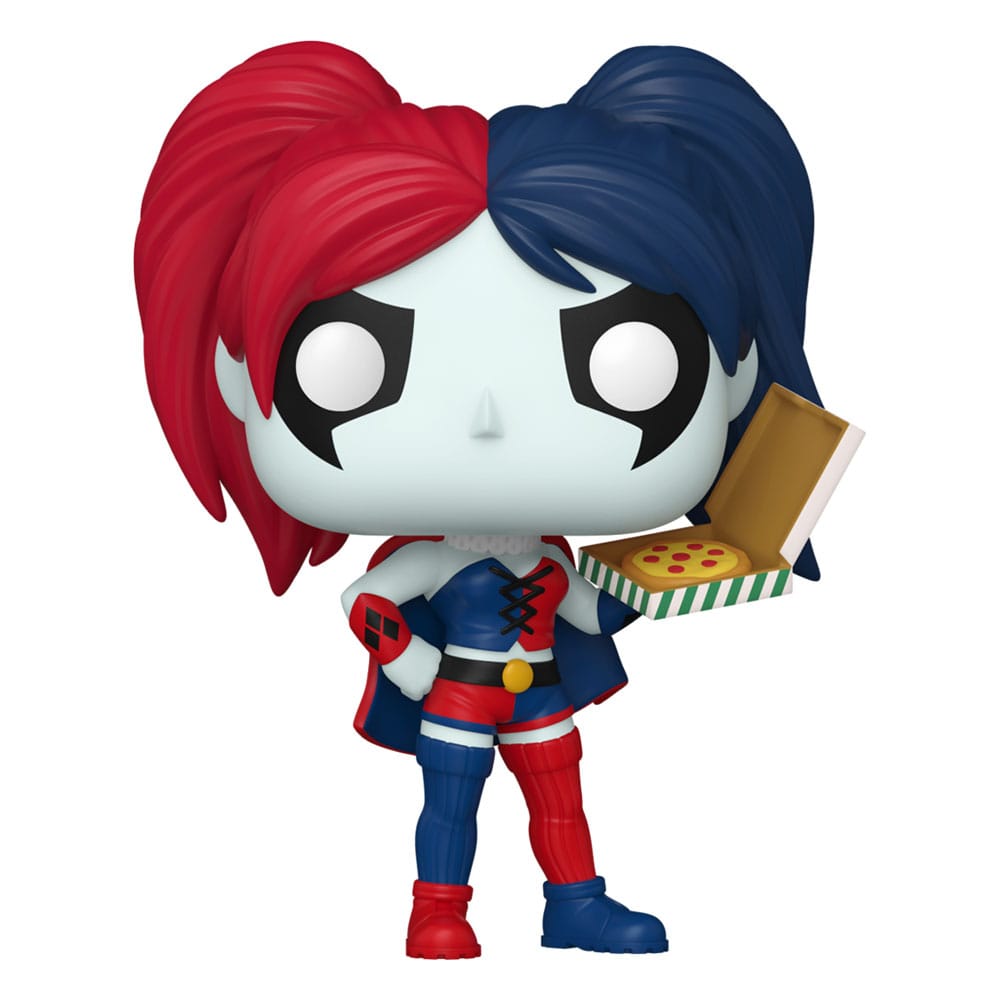 DC Comics Harley Quinn Takeover POP! Heroes Vinyl Figure | Harley with Pizza