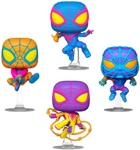 Marvel POP! TV Miles Morales Vinyl Figure 4-Pack (BLKLT)