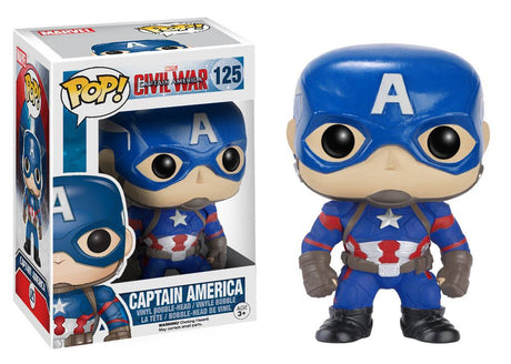 Captain America Civil War POP! Vinyl Bobble-Head Figure - 10 cm