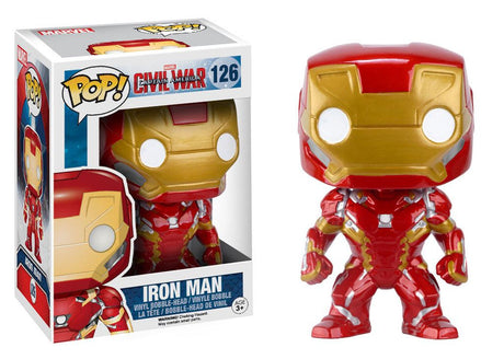 POP! Vinyl Civil War Iron Man Bobble-Head: Captain America Edition by Funko