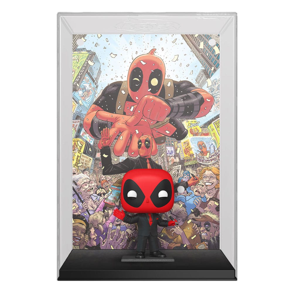 Funko POP! Marvel Comic Cover: Deadpool #1 Black Suit Vinyl Figure - 9 cm