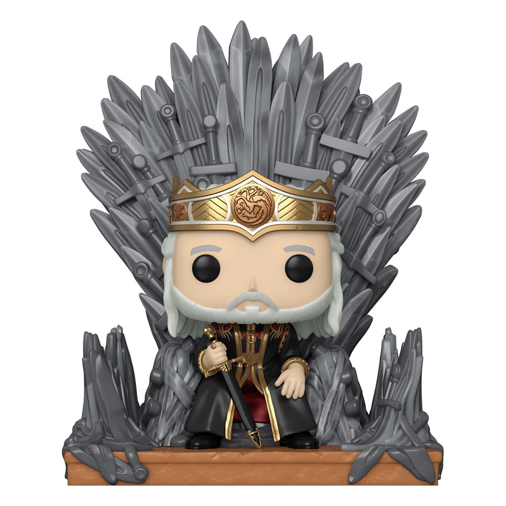 House of the Dragon Funko POP! Deluxe: Viserys on Throne Vinyl Figure