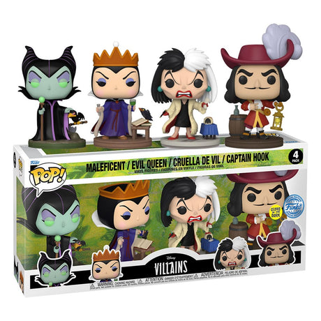 Disney Villains 4-Pack POP! Movies Vinyl Figures (9 cm)