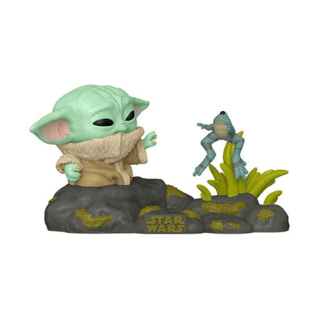 Star Wars Funko POP! Deluxe: Din Djarin & Grogu w/ Frog Figurine (9 cm)
