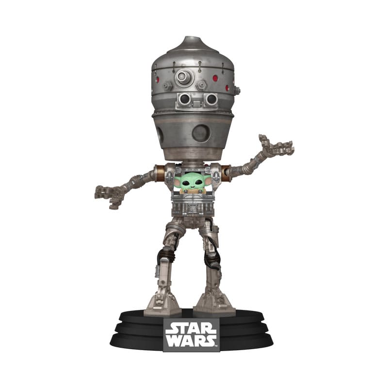 Star Wars: Mandalorian POP! Deluxe IG-12 & Grogu Vinyl Bobblehead