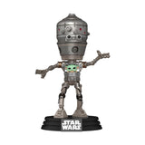 Star Wars: Mandalorian POP! Deluxe IG-12 & Grogu Vinyl Bobblehead