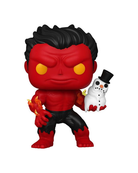 Funko's Marvel POP! Vinyl Holiday Red Hulk Figure, 9 cm