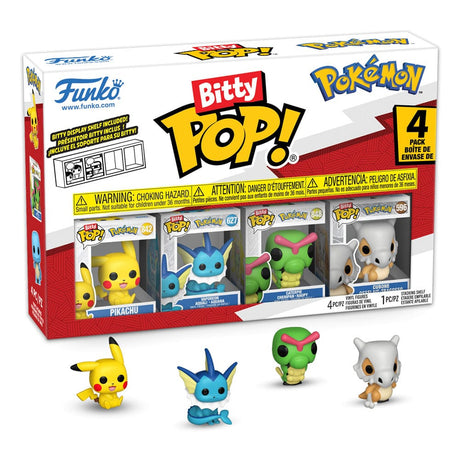 Pokémon Bitty POP! Vinyl Figure 4-Pack: Pikachu, Vaporeon, Caterpie, Cubone