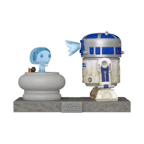 Star Wars POP! Deluxe Vinyl Figure - R2D2 with Leia, 9 cm