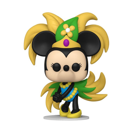 Disney's Carnaval Minnie POP! Figure by Funko, 9 cm