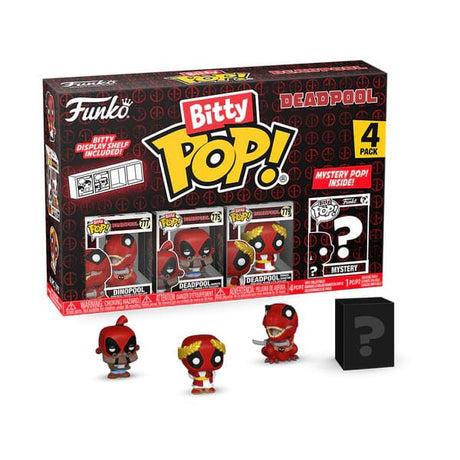 Deadpool Dinopool Exclusive Bitty POP! 4-Pack Vinyl Mini-figures