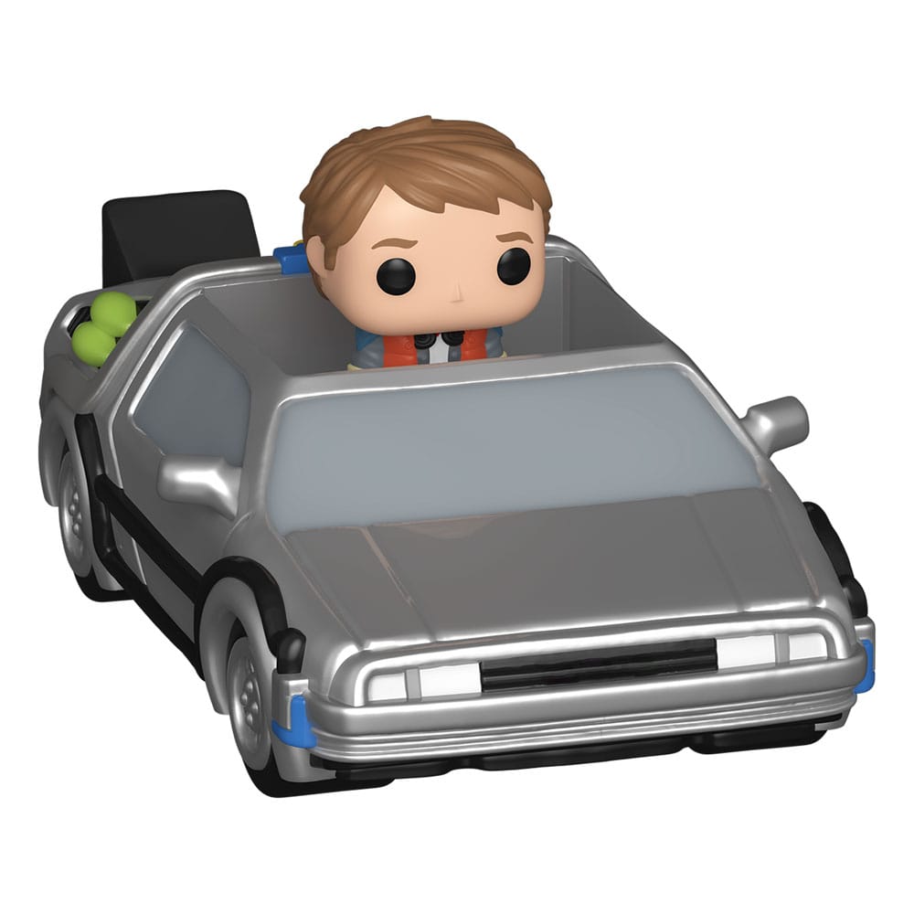 Back to the Future Bitty POP! Rides Vinyl Figure - Marty McFly and Time Machine