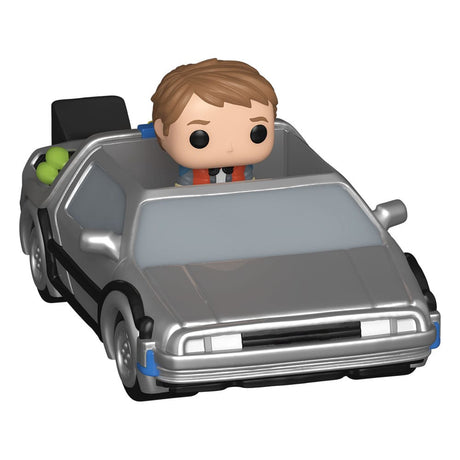 Back to the Future Bitty POP! Rides Vinyl Figure - Marty McFly and Time Machine