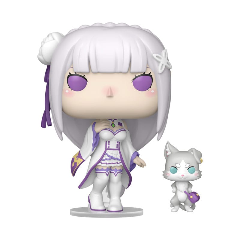 Re:Zero Emilia & Puck POP!&Buddy Animation Vinyl Figures - 9 cm