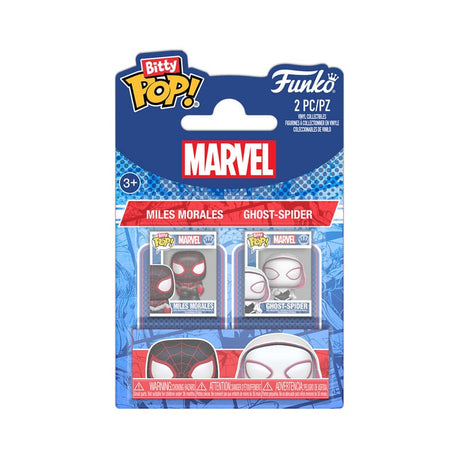 Spider-Man Bitty Funko POP! Vinyl Figure 2-Pack: Miles & Gwen, 2.5 cm