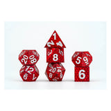 Dragon Storm Sharp Edge Silicone Dice Set - Red Dragon Scales (7)