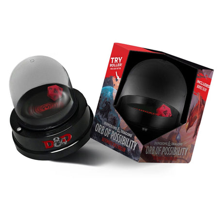 Dungeons & Dragons Dice Roller: Orb of Possibility with d20 Die