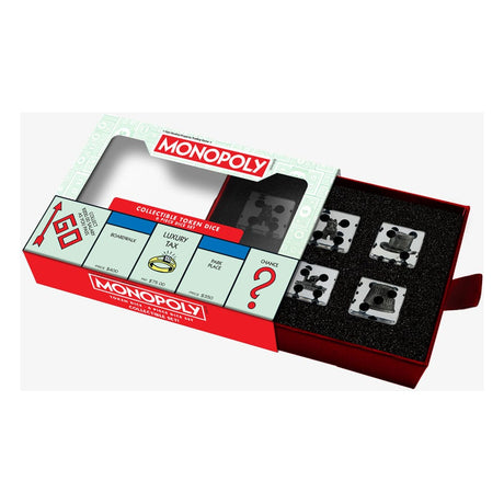 Monopoly Official Oversized Dice Set with Game Tokens