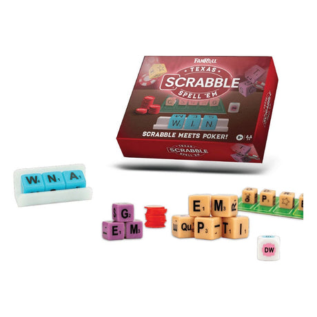 Hasbro FanRoll Games: Scrabble Texas Spell Em Dice Game