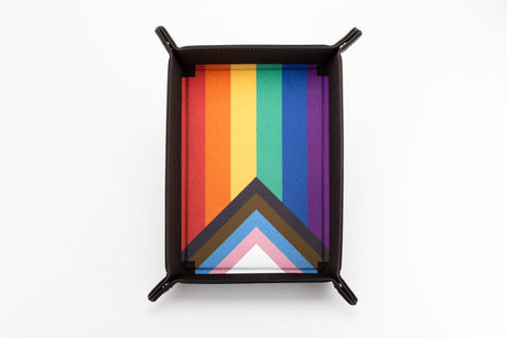 FanRoll Folding Dice Tray - Pride Rainbow Flag - Gaymers Line