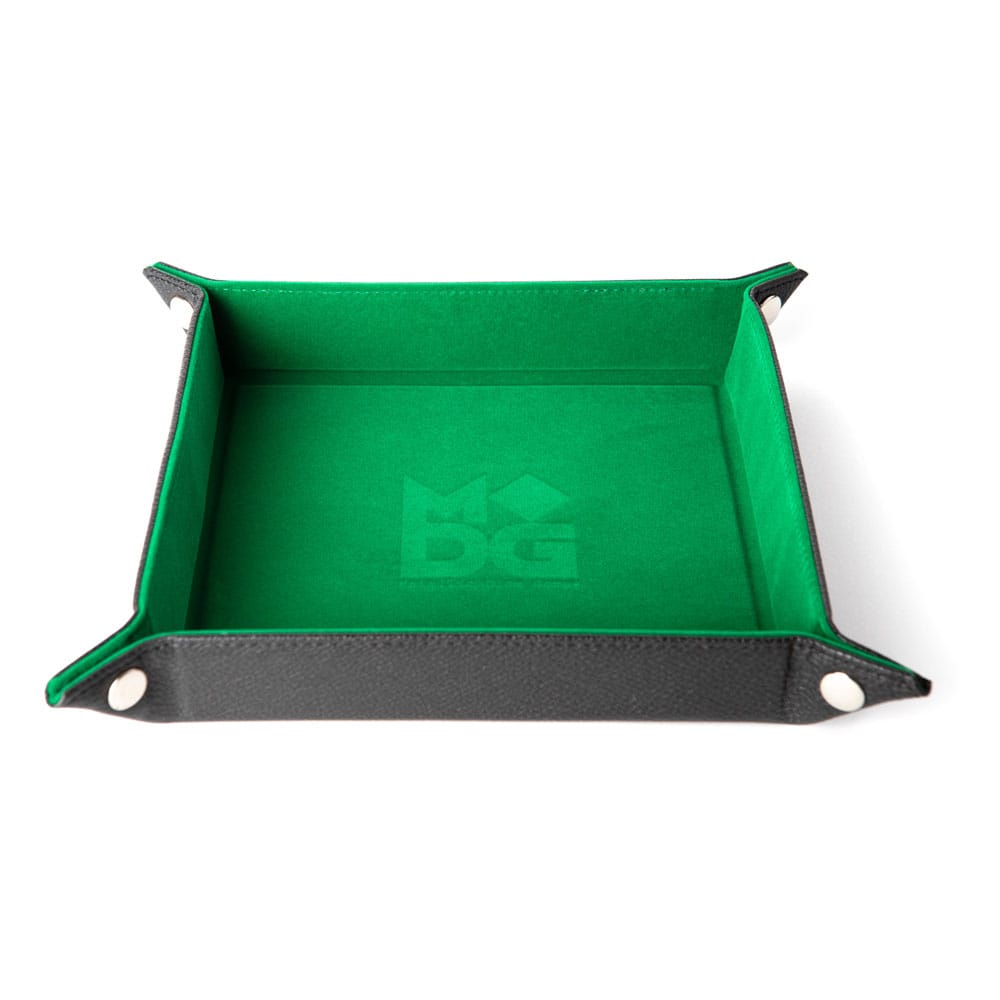 FanRoll Velvet Green Folding Dice Tray