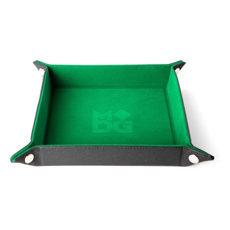 FanRoll Velvet Green Folding Dice Tray
