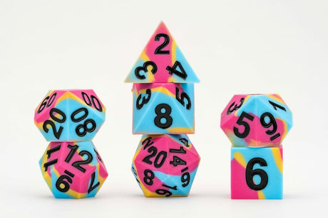MDG Pride Pansexual Flag Dice Set - FanRoll Edition