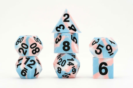 MDG Pride Transgender Flag Dice Set by FanRoll