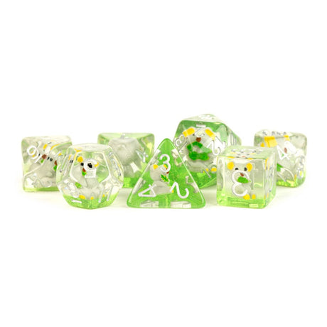 FanRoll Koala Infused 7-Piece Dice Set