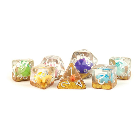 FanRoll Rainbow Dinosaur Dice Set (7)