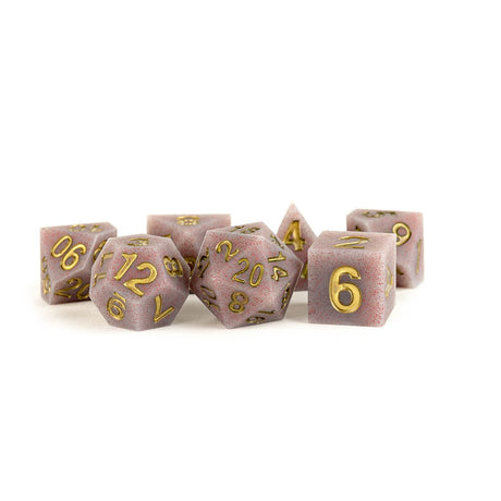 FanRoll Volcanic Soot Sharp Edge Silicone Dice Set (7)