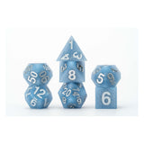 FanRoll Sharp Edge Silicone Dice Set - Volcanic Soot (7)