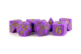 FanRoll Sharp Edge Silicone Dice Set – Regal Ricochet, Set of 7