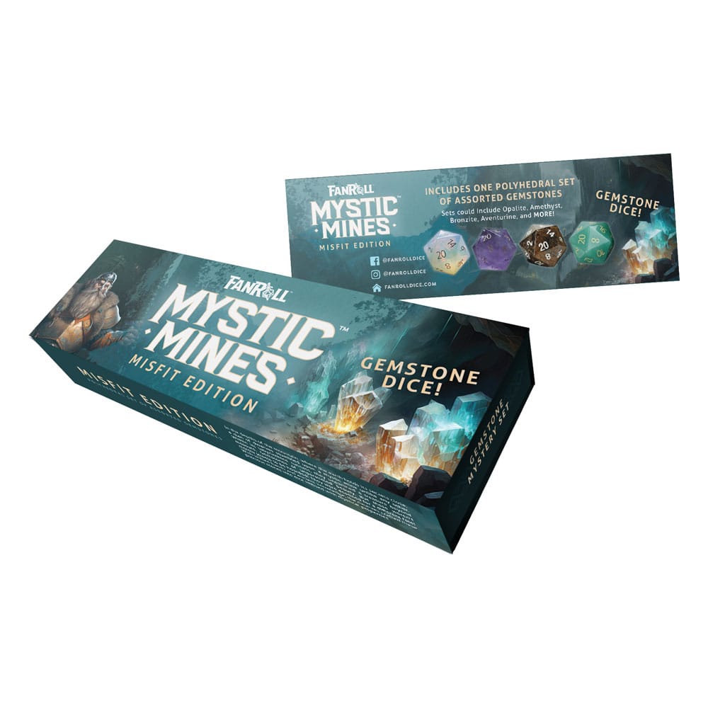Misfit Mystic Mines Dice Set Mystery Gemstone by FanRoll