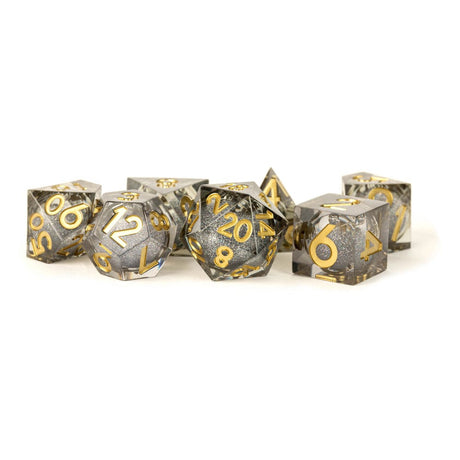 FanRoll Elixir Liquid Core Dice Set, Vanishing Oil - 7 pieces