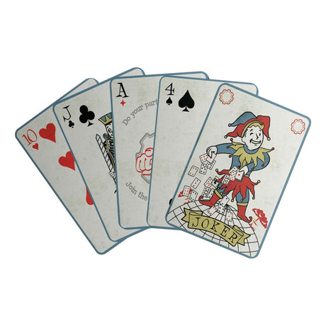 Fallout Vault-Tec Themed Playing Cards Display