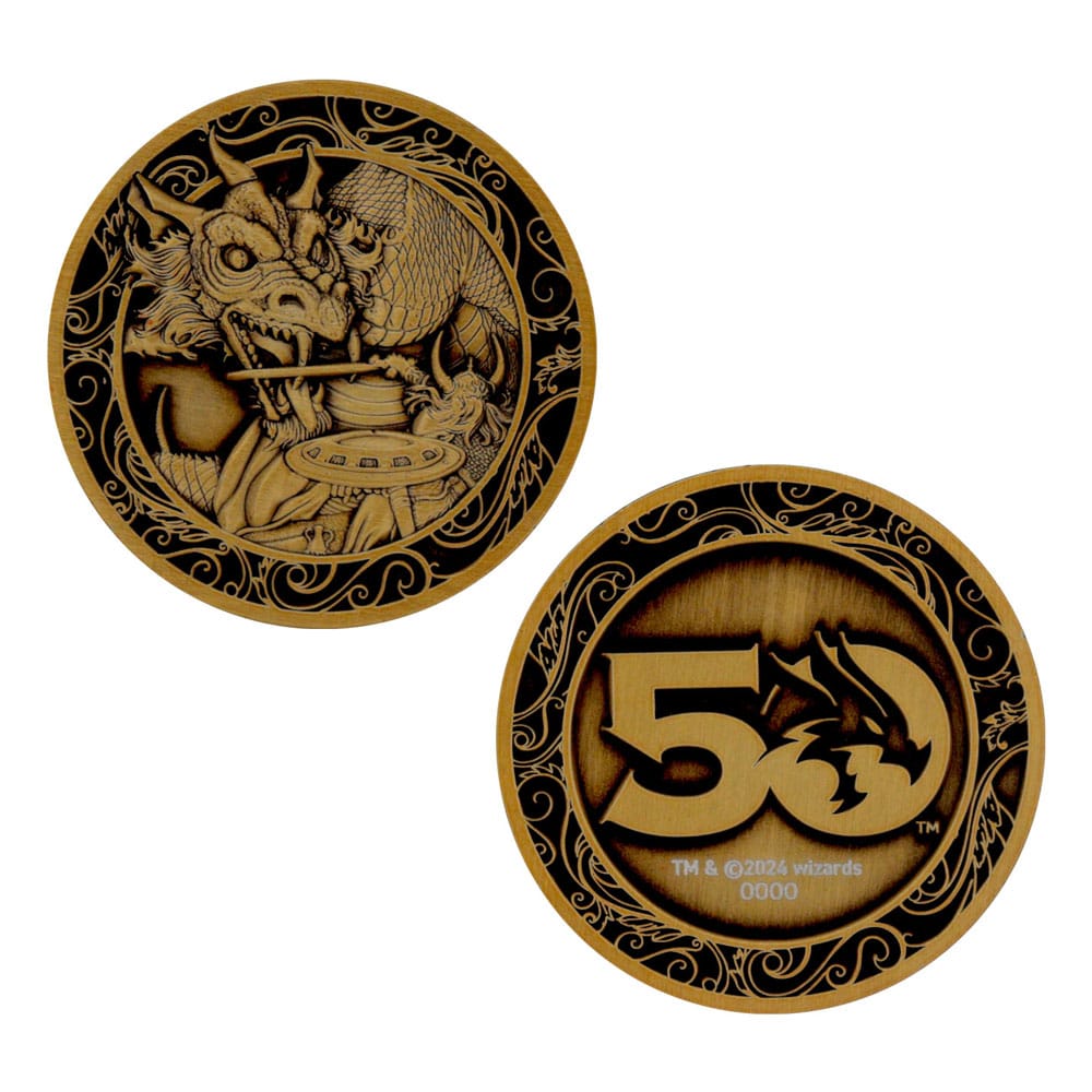 Dungeons & Dragons 50th Anniversary Collectable Coin - Antique Gold Edition