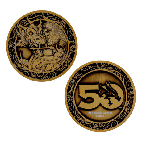 Dungeons & Dragons 50th Anniversary Collectable Coin - Antique Gold Edition