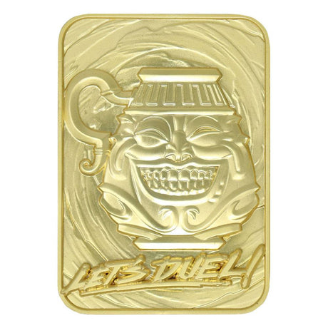 Yu-Gi-Oh! 24k Gold-Plated 'Pot of Greed' Replica Card