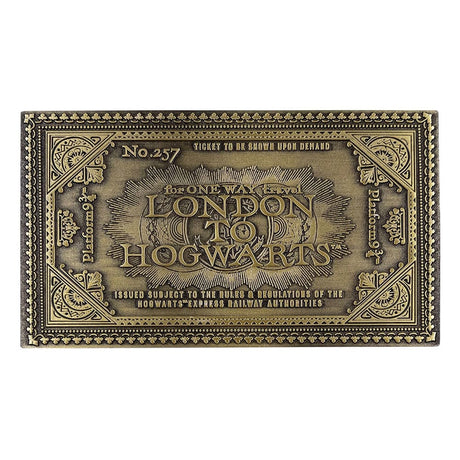 Harry Potter Limited Edition Hogwarts Train Ticket Replica