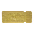 Jaws 50th Anniversary 24K Gold-Plated Regatta Ticket Replica 1/1